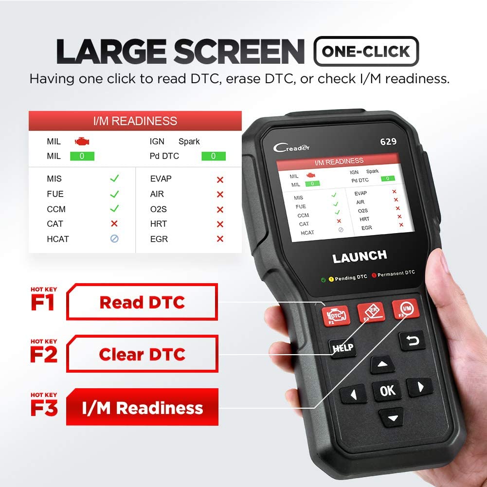 [Ship from US]LAUNCH CR629 ABS SRS Scan Tool OBD2 Scanner with Active Test