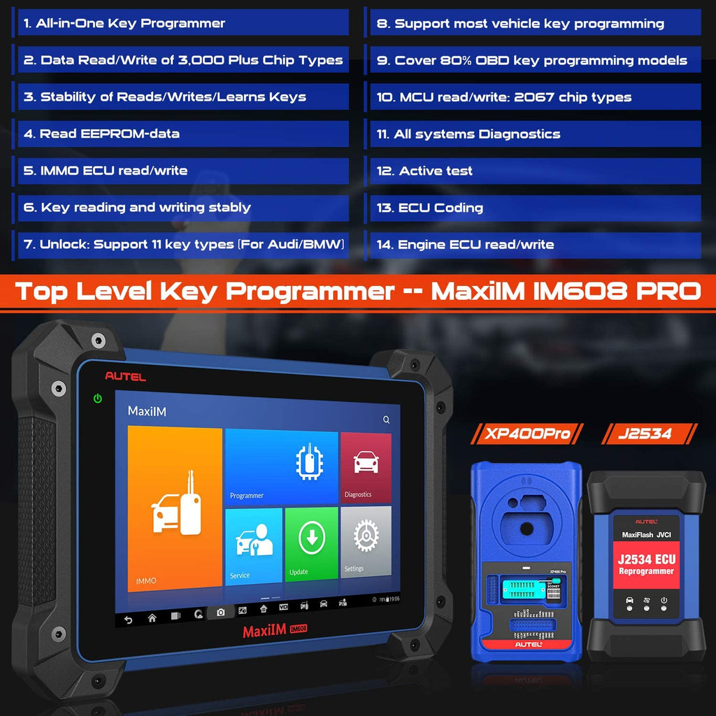 [Ship from US]Autel MaxiIM IM608 Pro [With XP400Pro & J2534 ] Ultimate Key Programming Tool