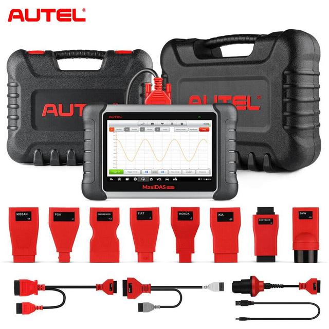 Autel MaxiDAS DS808K OBD2 Scan Tool DS808 Kit All System Diagnostic Scanner With Bi-direction Control, Injector Coding, ABS bleed, DPF regeneration, Oil Reset
