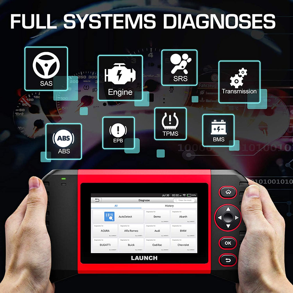 [Ship from US]LAUNCH CRP TOUCH PRO ELITE OBD2 CAR FULL SYSTEMS DIAGNOSTIC SCANNER + 7 RESET SERVICE