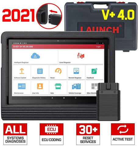 [Ship from US]LAUNCH X431 V+ 4.0 ADVANCED DIAGNOSTIC TOOL WITH ECU CODING ACTIVATION TEST 2 YEARS FREE UPDATE