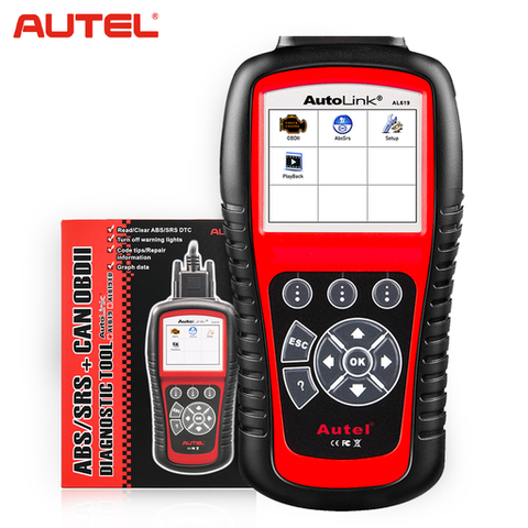 Autel AutoLink AL619 OBD2 Scanner ABS & SRS Airbag Car Diagnostic Scan Tool, Advanced Ver. of AL519/ ML519 Code Reader