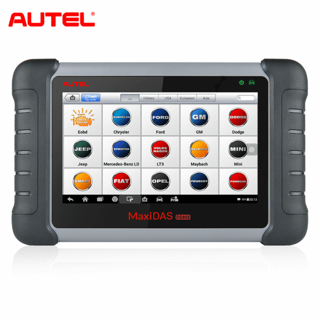 Autel MaxiDAS DS808K OBD2 Scan Tool DS808 Kit All System Diagnostic Scanner With Bi-direction Control, Injector Coding, ABS bleed, DPF regeneration, Oil Reset
